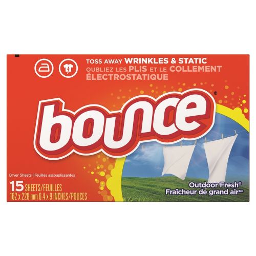 Hojas de Suavizante para Telas para Secadora Bounce®, Fragancia Fresca para Exteriores, 15 ct